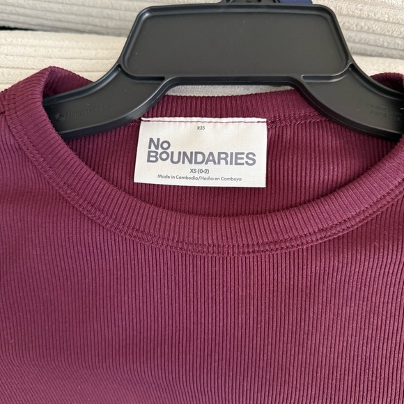 No Boundaries Dark Cherry Long Sleeve Dress - Picture 3 of 7